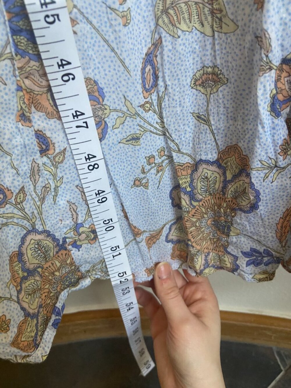 Rachel Zoe blue maxi peasant dress cottagecore blue sz S - Picture 6 of 9